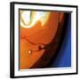 Orange Swirling Abstract, c.2008-Pier Mahieu-Framed Premium Giclee Print