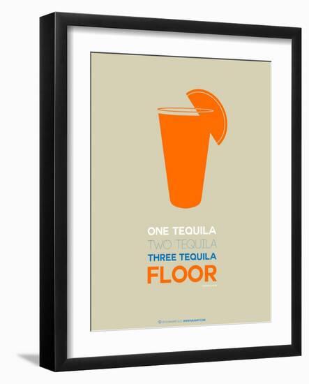 Orange Tequila Shot-NaxArt-Framed Art Print