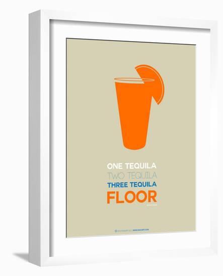 Orange Tequila Shot-NaxArt-Framed Art Print