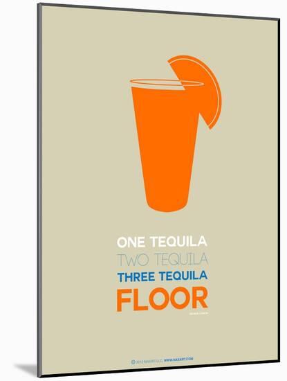 Orange Tequila Shot-NaxArt-Mounted Art Print