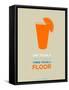 Orange Tequila Shot-NaxArt-Framed Stretched Canvas