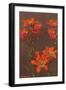 Orange Tiger Lilies-null-Framed Art Print