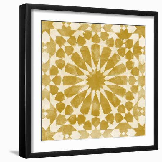 Orange Tile Light 10-Alonza Saunders-Framed Art Print