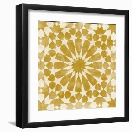 Orange Tile Light 10-Alonza Saunders-Framed Art Print