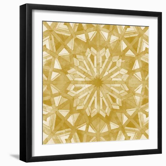 Orange Tile Light 6-Alonza Saunders-Framed Art Print