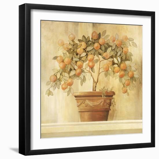 Orange Topiary-Hampton Hall-Framed Premium Giclee Print