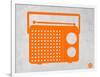 Orange Transistor Radio-NaxArt-Framed Art Print