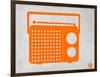 Orange Transistor Radio-NaxArt-Framed Art Print