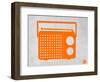 Orange Transistor Radio-NaxArt-Framed Art Print