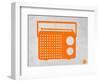 Orange Transistor Radio-NaxArt-Framed Art Print