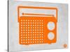 Orange Transistor Radio-NaxArt-Stretched Canvas