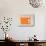 Orange Transistor Radio-NaxArt-Stretched Canvas displayed on a wall