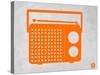 Orange Transistor Radio-NaxArt-Stretched Canvas