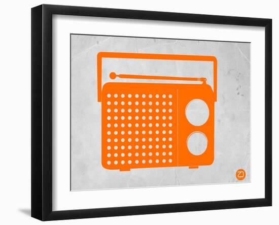 Orange Transistor Radio-NaxArt-Framed Art Print