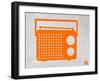 Orange Transistor Radio-NaxArt-Framed Art Print