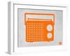 Orange Transistor Radio-NaxArt-Framed Art Print