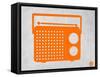 Orange Transistor Radio-NaxArt-Framed Stretched Canvas