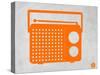 Orange Transistor Radio-NaxArt-Stretched Canvas