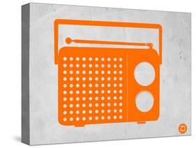 Orange Transistor Radio-NaxArt-Stretched Canvas