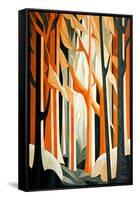 Orange Trees-Lea Faucher-Framed Stretched Canvas