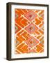 Orange Tribal I-Jodi Fuchs-Framed Art Print