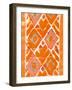 Orange Tribal II-Jodi Fuchs-Framed Art Print