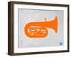 Orange Tuba 2-NaxArt-Framed Art Print