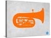 Orange Tuba 2-NaxArt-Stretched Canvas