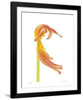 Orange Tulip No 23-Shams Rasheed-Framed Giclee Print