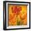 Orange Tulips I-David Pedersen-Framed Art Print