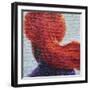 Orange Turban on hessian-Lincoln Seligman-Framed Giclee Print