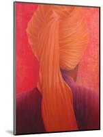 Orange Turban on Red-Lincoln Seligman-Mounted Giclee Print