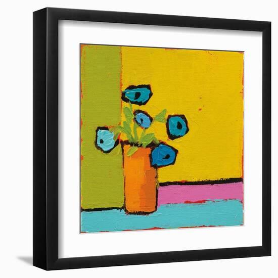 Orange Vase Bright-Phyllis Adams-Framed Art Print
