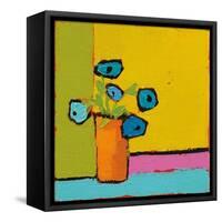Orange Vase Bright-Phyllis Adams-Framed Stretched Canvas