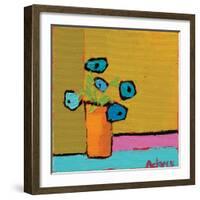 Orange Vase-Phyllis Adams-Framed Art Print