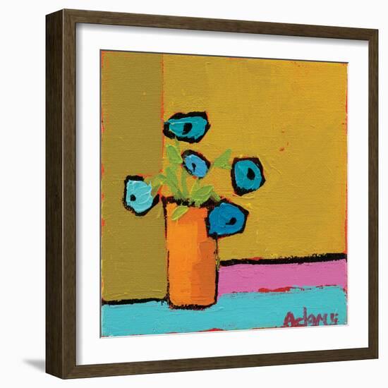 Orange Vase-Phyllis Adams-Framed Art Print