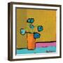 Orange Vase-Phyllis Adams-Framed Art Print