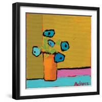 Orange Vase-Phyllis Adams-Framed Art Print