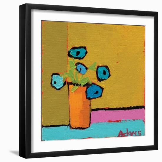 Orange Vase-Phyllis Adams-Framed Art Print