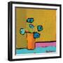 Orange Vase-Phyllis Adams-Framed Art Print