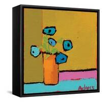 Orange Vase-Phyllis Adams-Framed Stretched Canvas