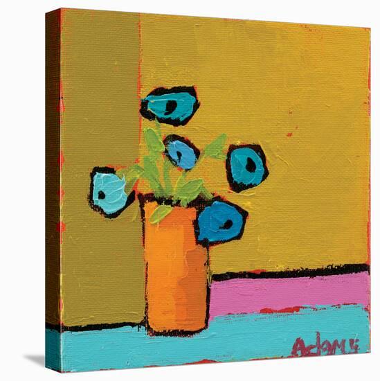 Orange Vase-Phyllis Adams-Stretched Canvas