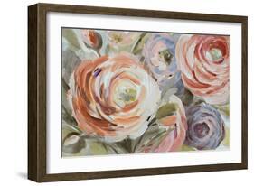 Orange & Violet Ranunculus-Lanie Loreth-Framed Art Print