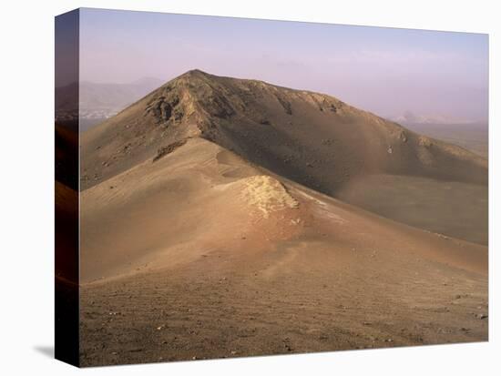 Orange Volcano Crater, Timanfaya National Park (Fire Mountains), Lanzarote, Canary Islands, Spain-Ken Gillham-Stretched Canvas