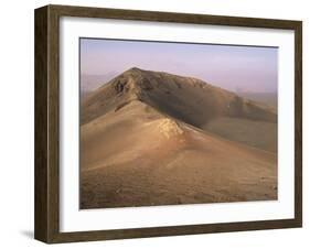 Orange Volcano Crater, Timanfaya National Park (Fire Mountains), Lanzarote, Canary Islands, Spain-Ken Gillham-Framed Photographic Print