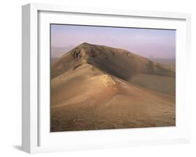 Orange Volcano Crater, Timanfaya National Park (Fire Mountains), Lanzarote, Canary Islands, Spain-Ken Gillham-Framed Photographic Print