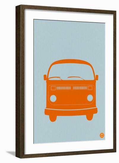 Orange VW Bus-NaxArt-Framed Art Print