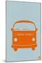 Orange VW Bus-NaxArt-Mounted Art Print