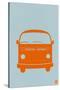 Orange VW Bus-NaxArt-Stretched Canvas