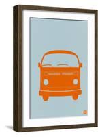 Orange VW Bus-NaxArt-Framed Art Print